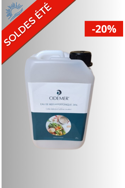 Bidons d’eau de mer Hypertonique pour cuisine (3L & 5L)