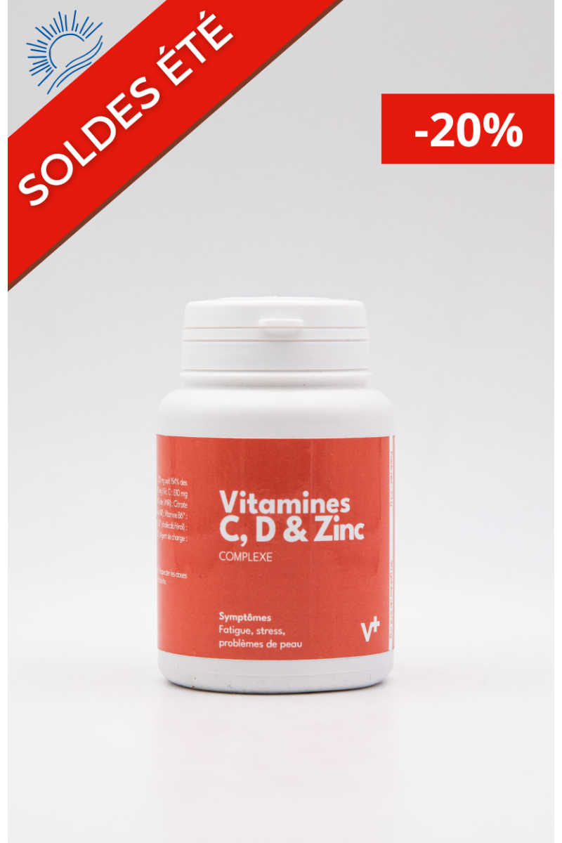 Complexe Vitamines C, D, Zinc - Boostez votre immunité et énergie