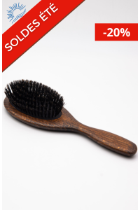 Brosse en poils de sanglier - Stimule la circulation du cuir chevelu