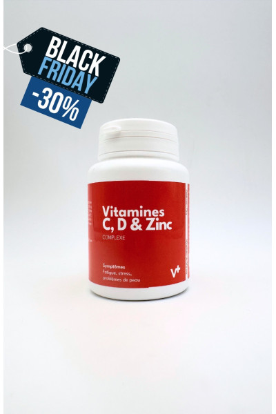 Complexe Vitamines C, D, Zinc - Boostez votre immunité et énergie