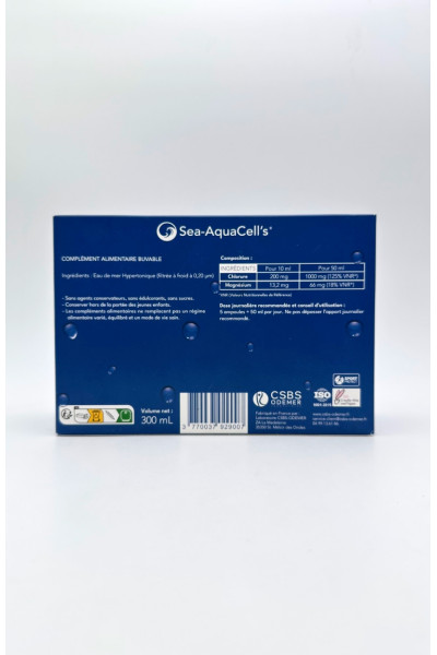 Plasma Marin Hypertonique Ampoules 10 ml - Énergie et Reminéralisation