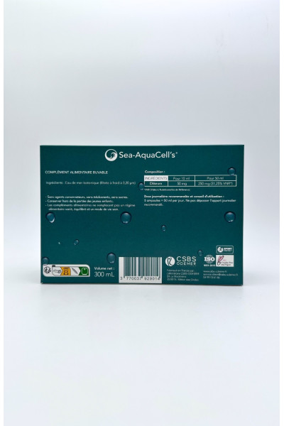 Plasma Marin Isotonique Ampoules 10 ml - Récupération et Hydratation