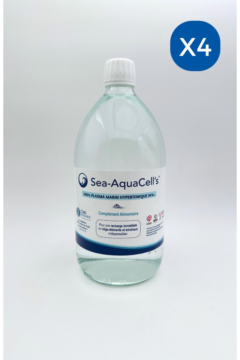 Plasma Marin Hypertonique 1L - Pack de 4