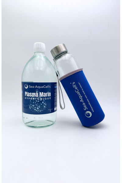 Pack Sea-Aquacell's - 1x 1L Hypertonique + 1 gourde en verre