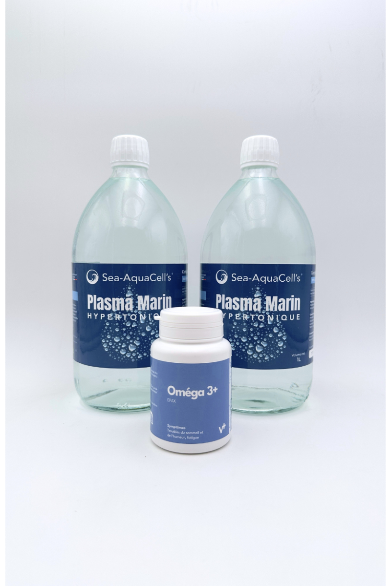 Pack Concentration - Eau de Mer Hypertonique et Oméga 3+
