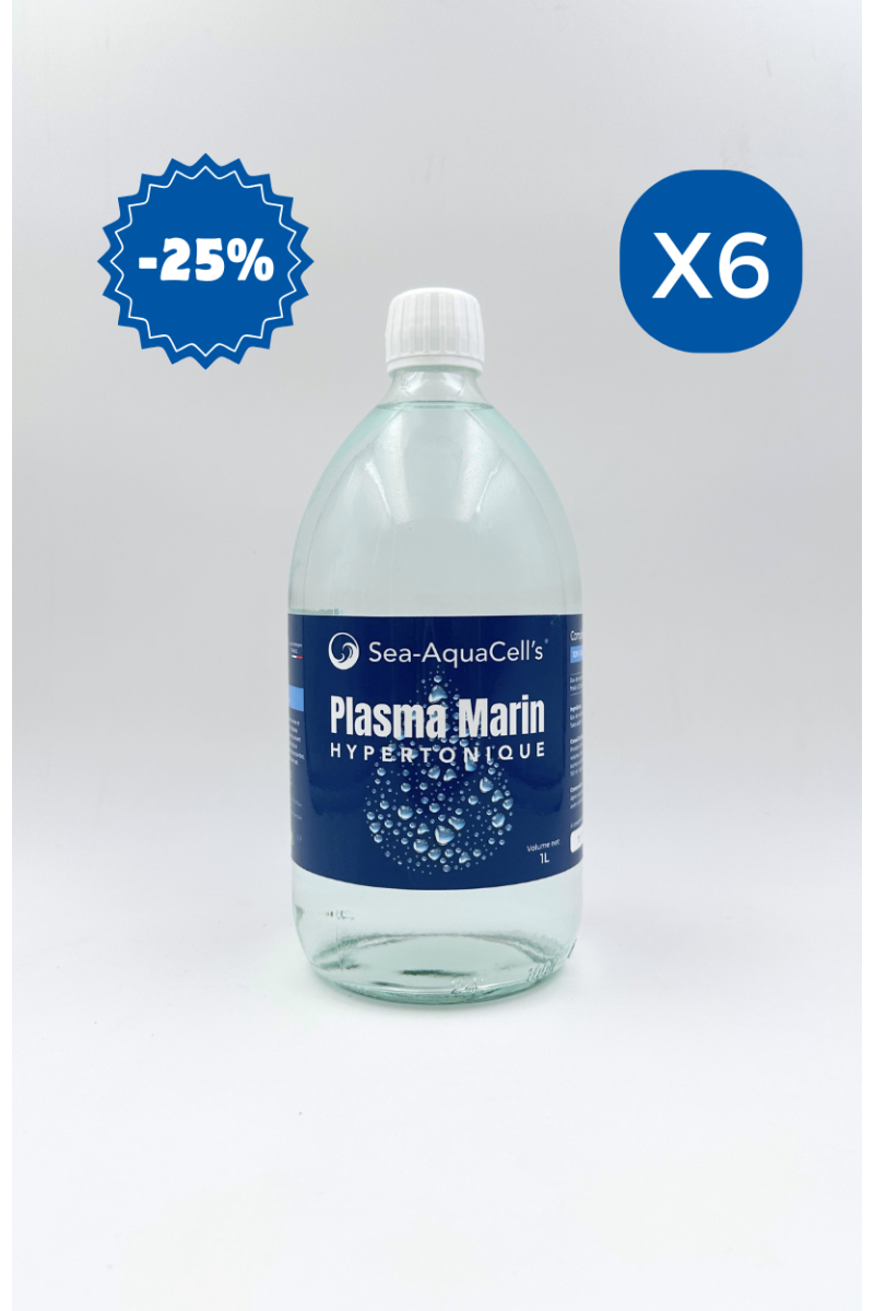 Plasma marin Hypertonique 1L - Pack de 6