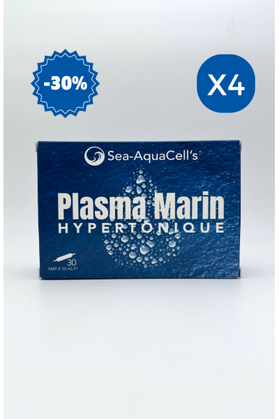 Plasma Marin Hypertonique Ampoules 10mL - Pack de 4