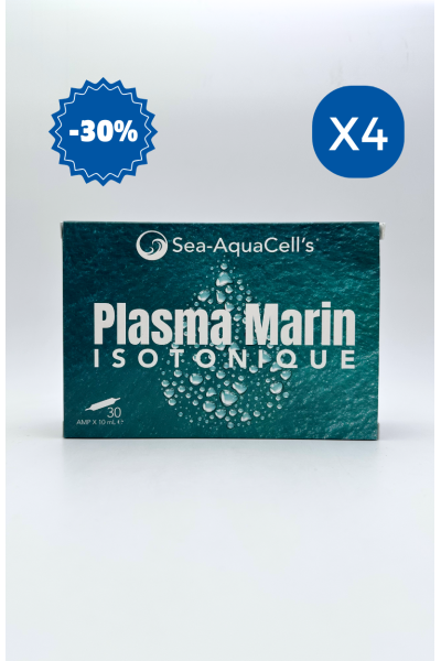 Plasma Marin Isotonique Ampoules 10 ml pour hydratation et récupération naturelles
