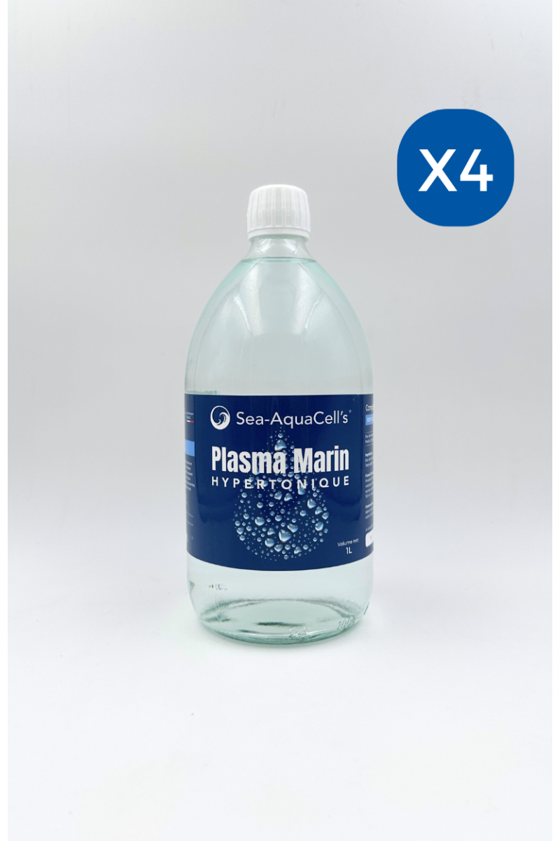 Plasma Marin Hypertonique 1L - Pack de 4