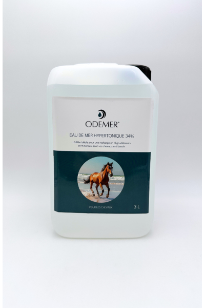 Bidons eau de mer chevaux 3L