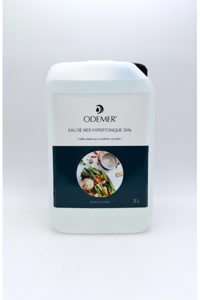 Bidons eau de mer cuisine