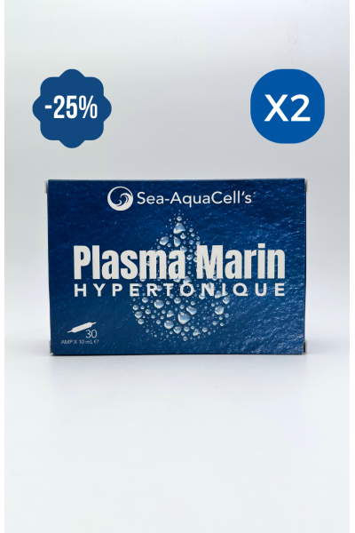 Plasma marin Hypertonique Ampoules 10mL - Pack de 2