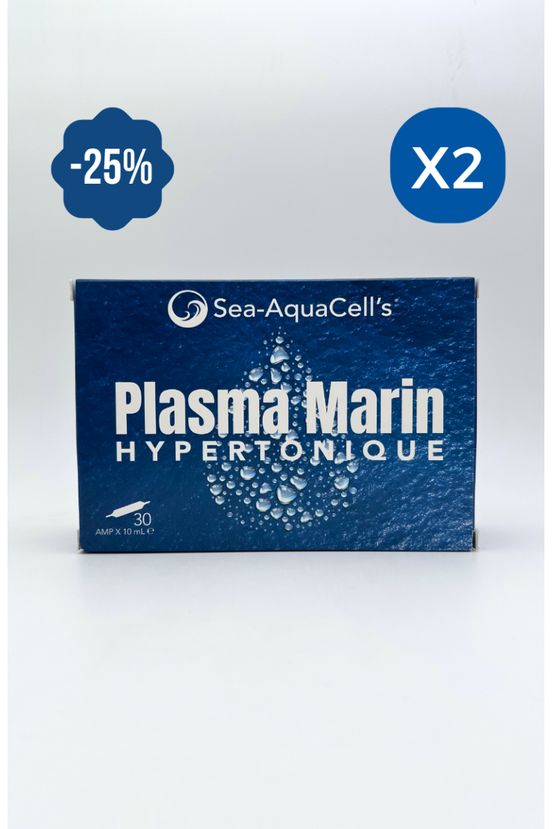 Plasma marin Hypertonique Ampoules 10mL - Pack de 2