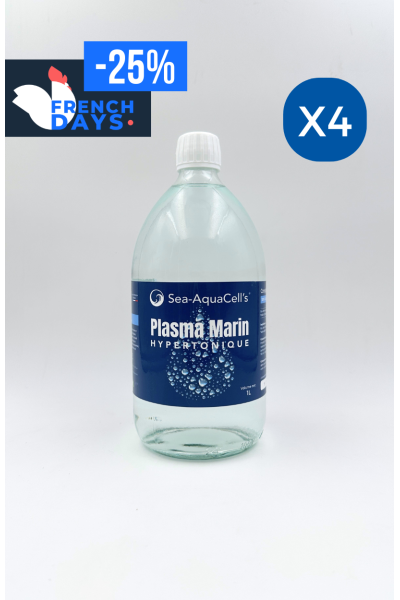 Plasma Marin Hypertonique 1L - Pack de 4