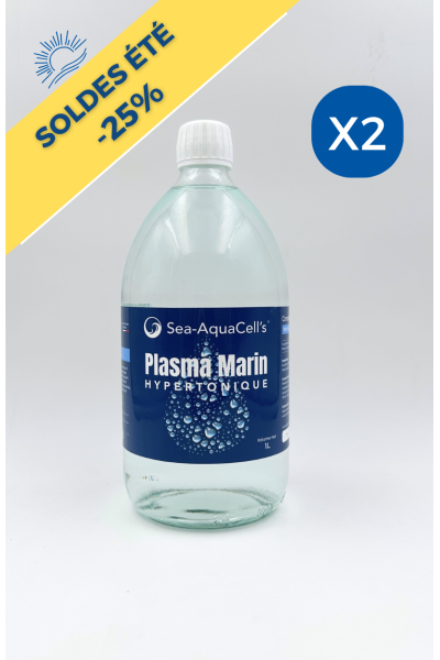 Plasma marin Hypertonique 1L - Pack de 2