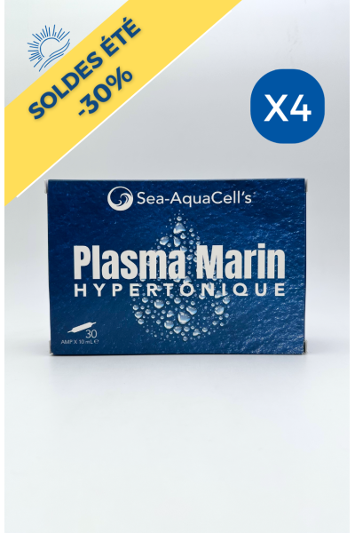 Plasma Marin Hypertonique Ampoules 10mL - Pack de 4