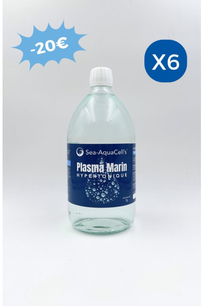 Plasma marin Hypertonique 1L - Pack de 6