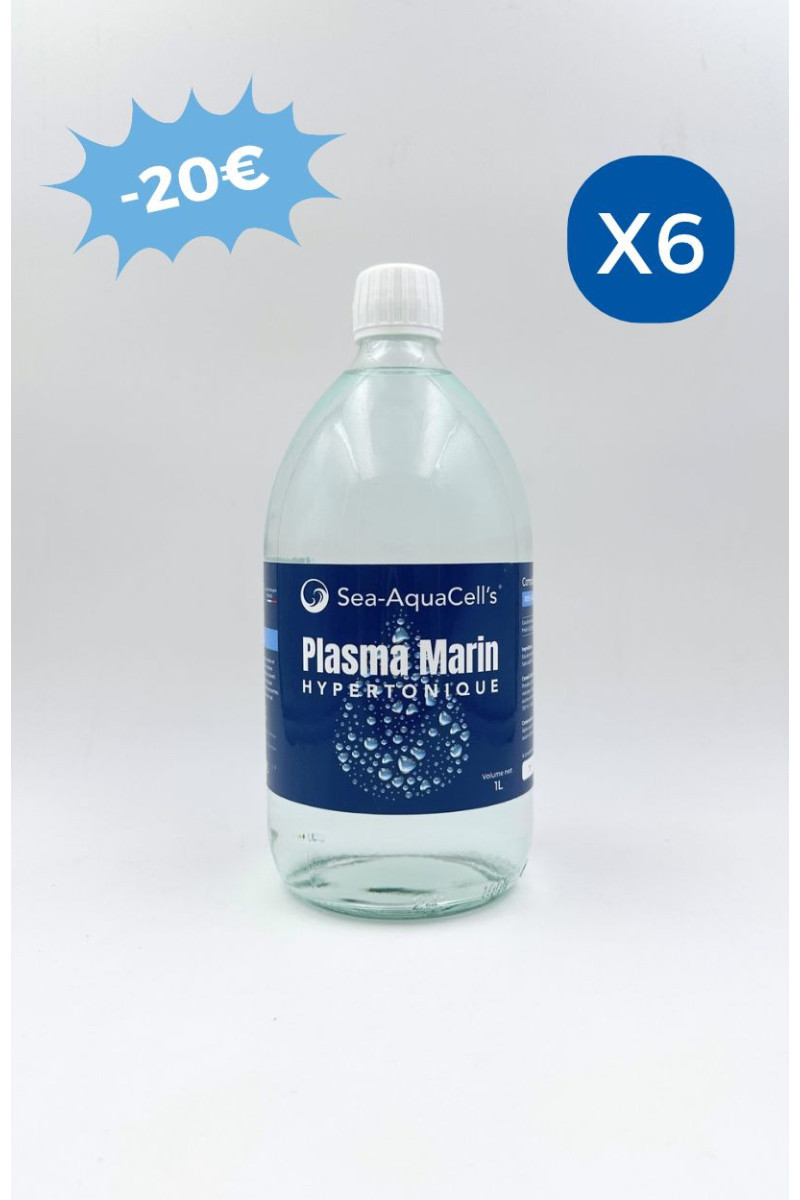 Plasma marin Hypertonique 1L - Pack de 6